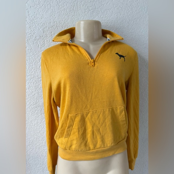PINK Victoria secret pullover sweater half zip up - Picture 1 of 4